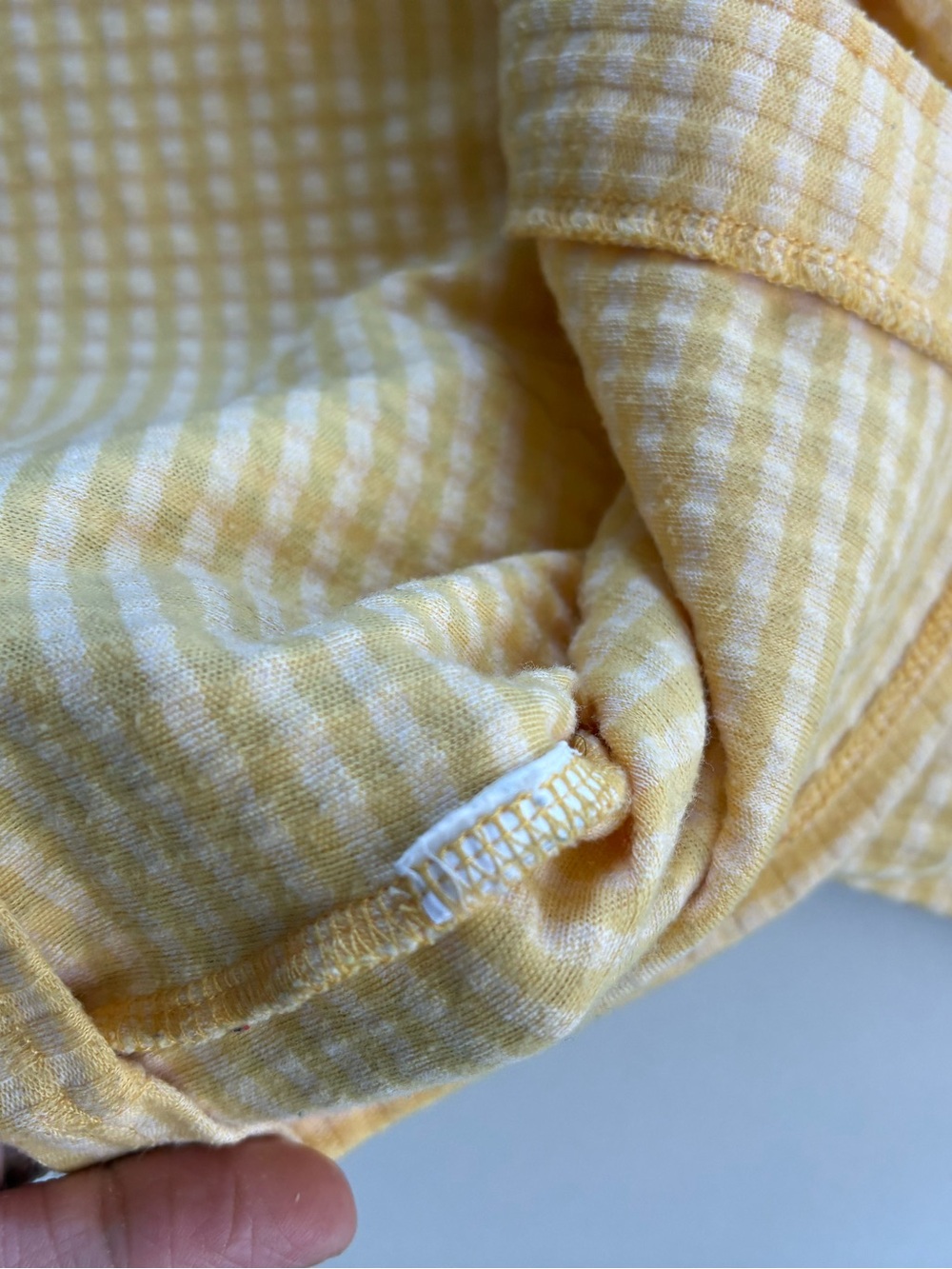 Madewell Gingham Bow-Front Tee - Picture 5 of 7